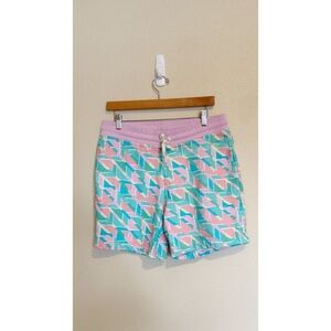 Chubbies Men's Neon Printed Cotton Loungewear 7" Sweat Shorts L